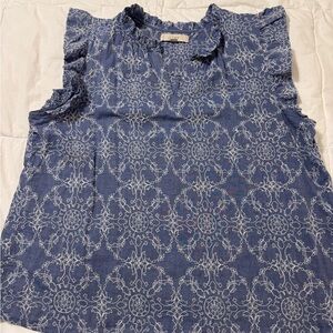 LOFT embroidered blouse